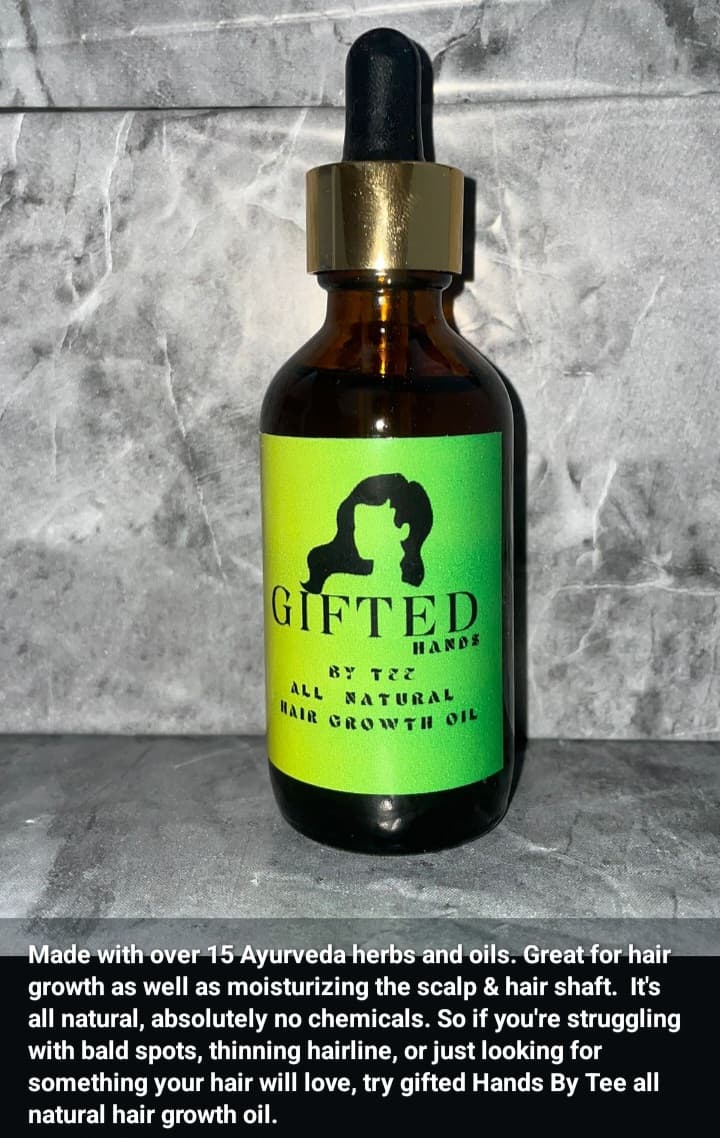 100% All Natural Hair Growth Oil